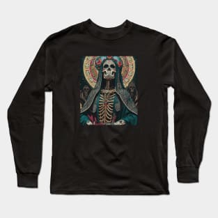 Retro Santa Muerte Long Sleeve T-Shirt